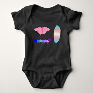 Body LGBTQIA Papillon de la Fierté Transgenre Chenille