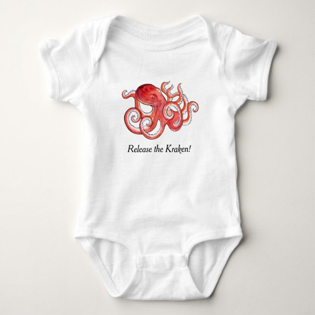 Body Libérez costume mignon de bébé de poulpe de Kraken (Devant)