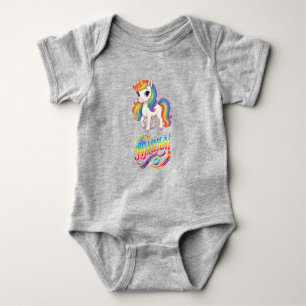 Body Licorne arc-en-ciel mignonne et colorée