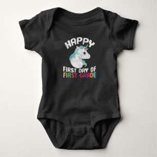Body Licorne de première année Joyeux premier jour de l