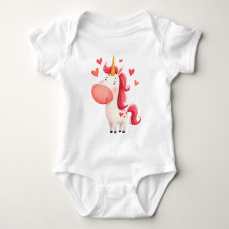 Body Licorne Mignonne avec des Cœurs – Enfants Magiques