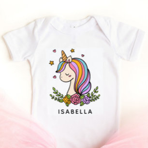 Body Licorne Mignonne Fantaisiste Féminin Nom Personnal