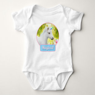 Body Licorne Poney Blanc