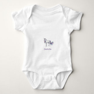 Body licorne violet maron joyeux anniversaire enfants n