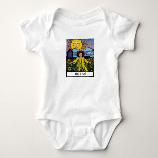 Body "L'idiot" Carte Tarot Infant Un Pièce (Devant)