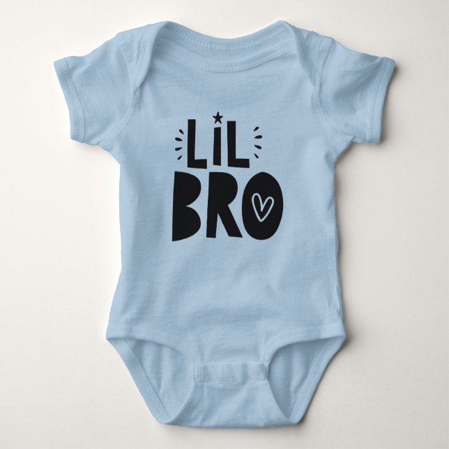 Body LIL BRO BABY type moderne gras scandinave (Devant)