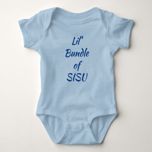 Body Lil' Bundle of SISU Finland Baby One-Piece (Blue)