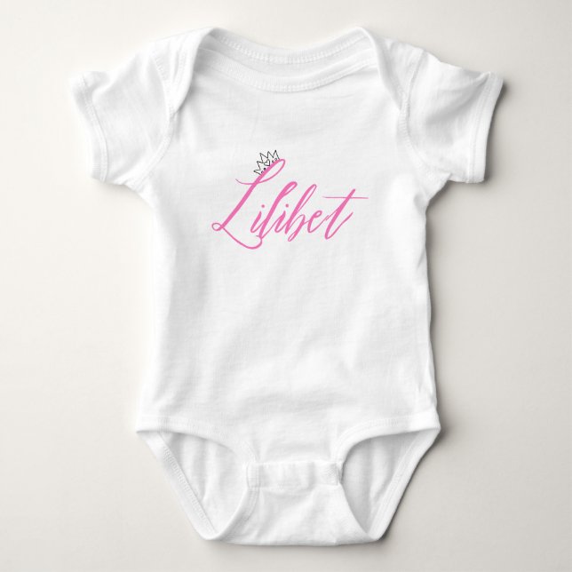 Body Lilibet nommée tenue de mode pour une princesse (Devant)