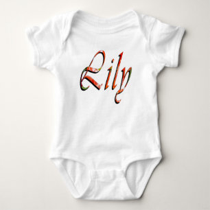 Body "Lily" Nom Fleur Rouge Lily,