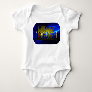 Body Lion Menorah en laiton de Chanukkah