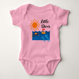 Body Little Diver avec Jelly Fish - Baby Jersey Bodysui