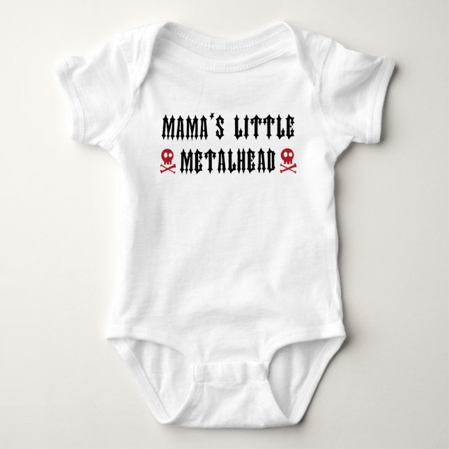 Body Little Metalhead de maman (Devant)