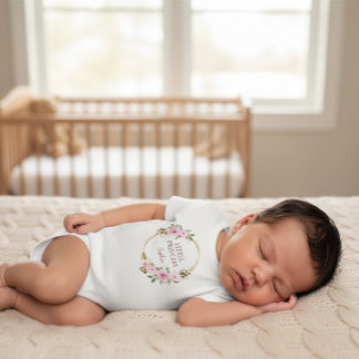 Body Little Princess Sophia Floral Wreath Baby Bodysuit