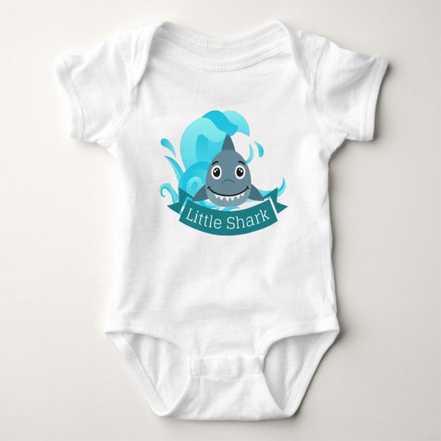 Body Little Shark - tenue familiale (Devant)