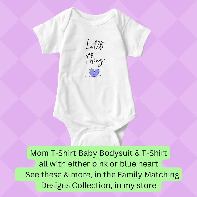 Body Little Thing - Coeur bleu - Correspondance maman B (Créateur téléchargé)