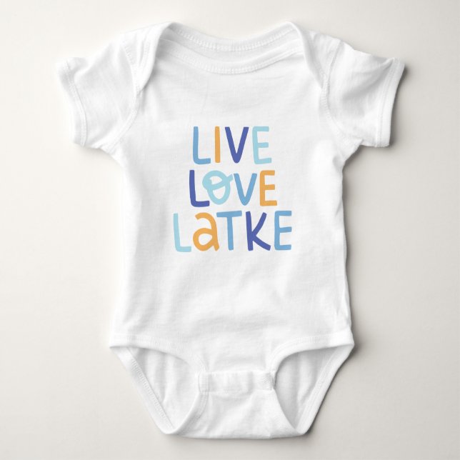 Body Live Love Latke Hanoukka Design (Devant)
