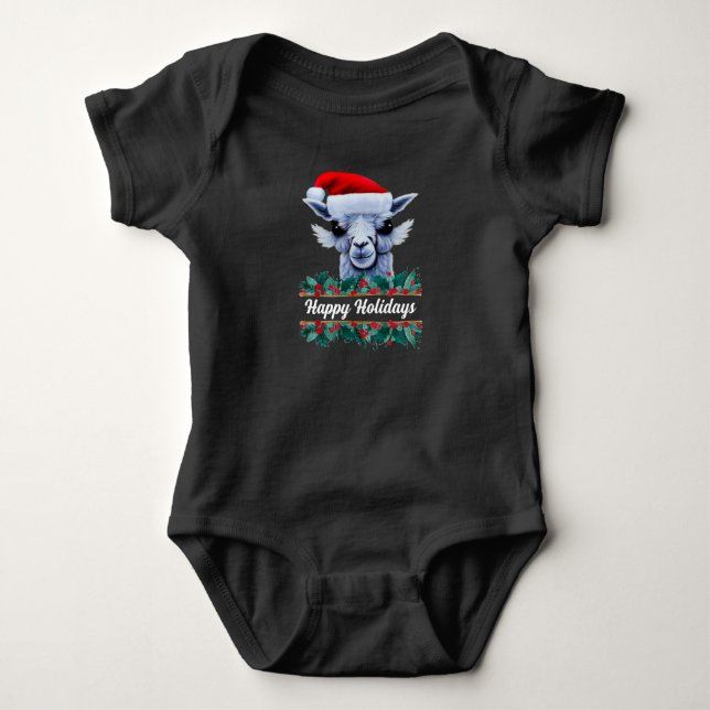 Body Llama avec chapeau de Père Noël (Devant)