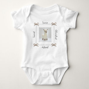 Body Llama Crochet Baby Bodysuit Personnaliser