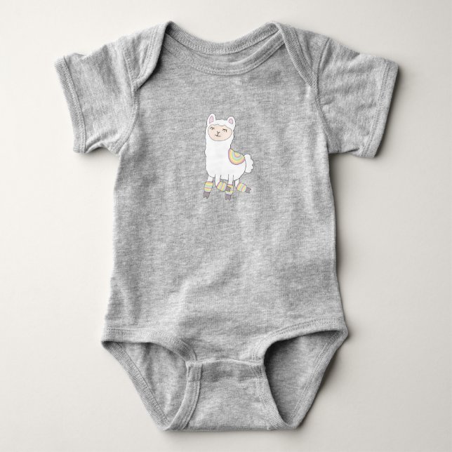Body Llama in Leghot Baby Bodysuit (Devant)