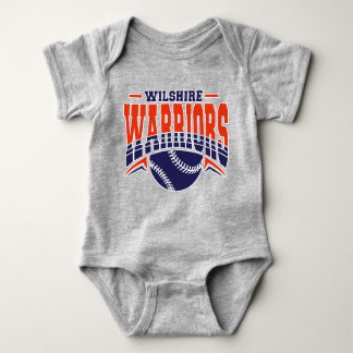 Body Logo de base-ball de la marine Wilshire Warriors