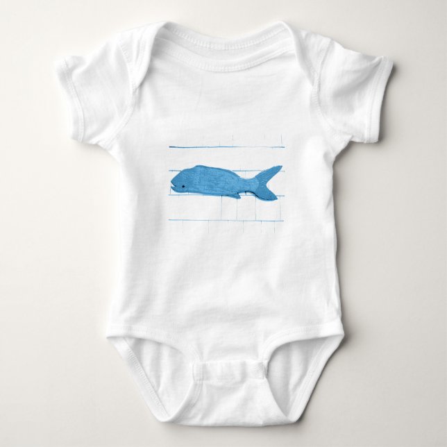 Body logo de poisson bleu (Devant)