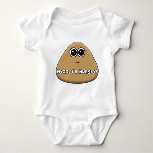 Body Logo Hungry Pou avec texte - Bodysuit bébé