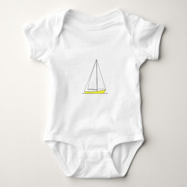 Body Logo jaune de navigation de sloop (Devant)