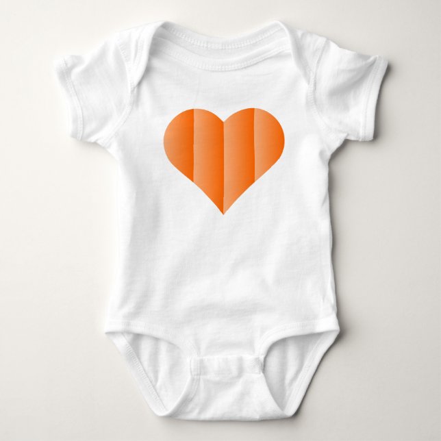 Body Logo Orange Cute Heart (Devant)