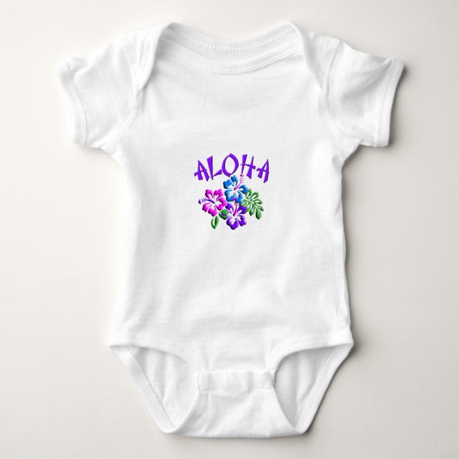 Body Logo T-Shirt Aloha Hibiscus (Devant)