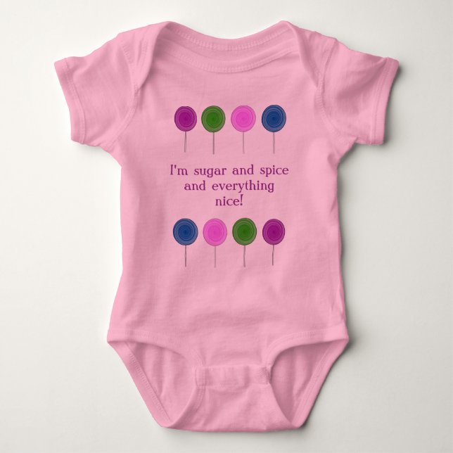 Body Lolly Pop Baby Onsie (Devant)