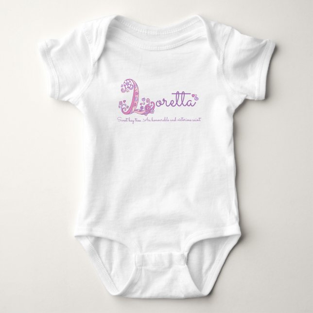 Body Loretta filles nom signification lettre L monogram (Devant)