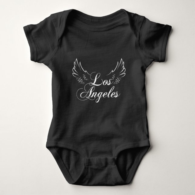 Body Lost Angeles Word Art Baby Bodysuit (Devant)