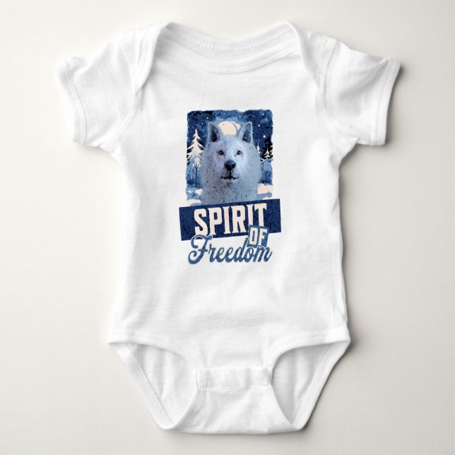 Body Loup Arctique Esprit de liberté Création faunique (Devant)