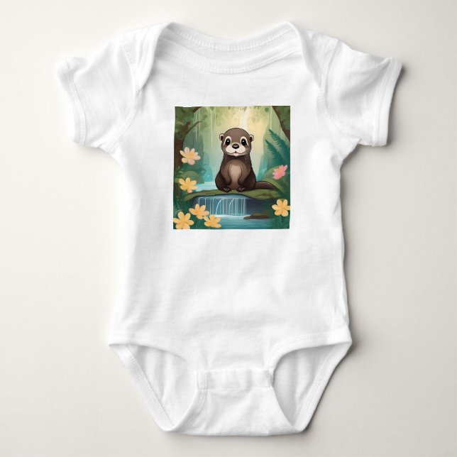 Body Loutre de bébé lunaire, (Devant)