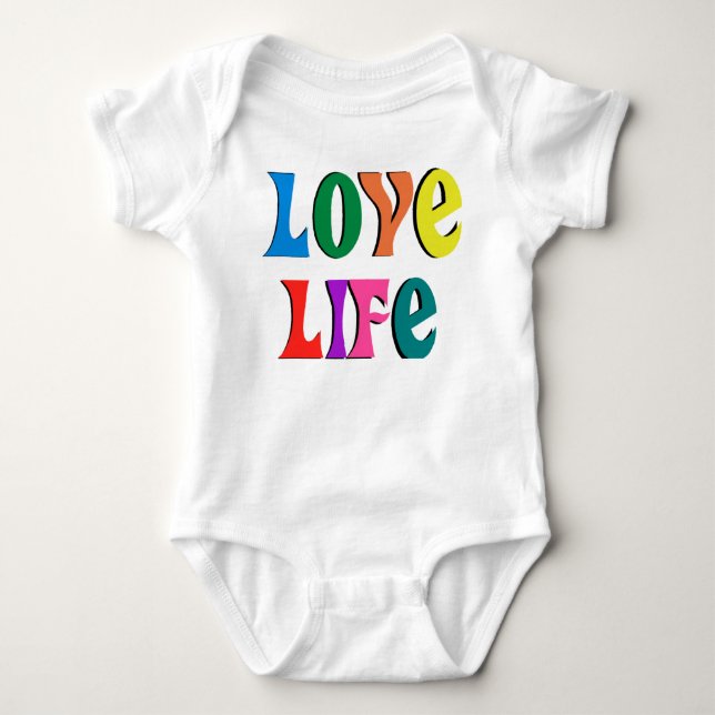 Body LOVE LIFE ~ message chrétien personnalisable (Devant)