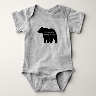 Body Love You Beary Beaucoup Oear Cub Baby Bodysuit