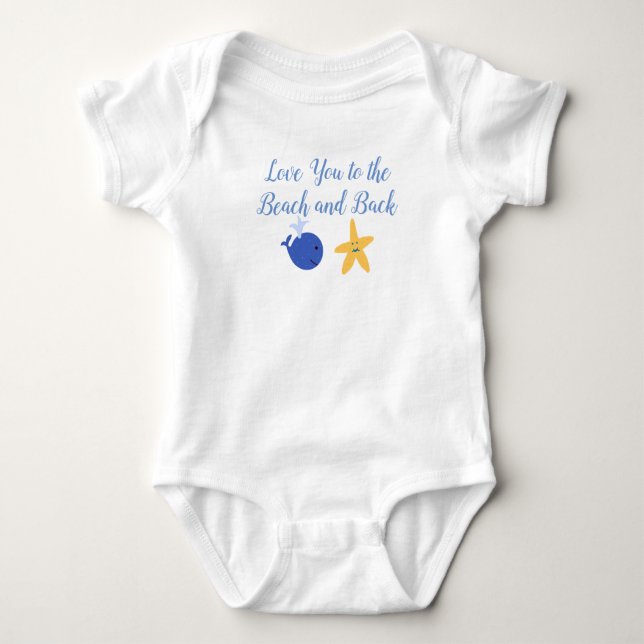 Body Love You to the Beach and Back Baby Bodysuit (Devant)