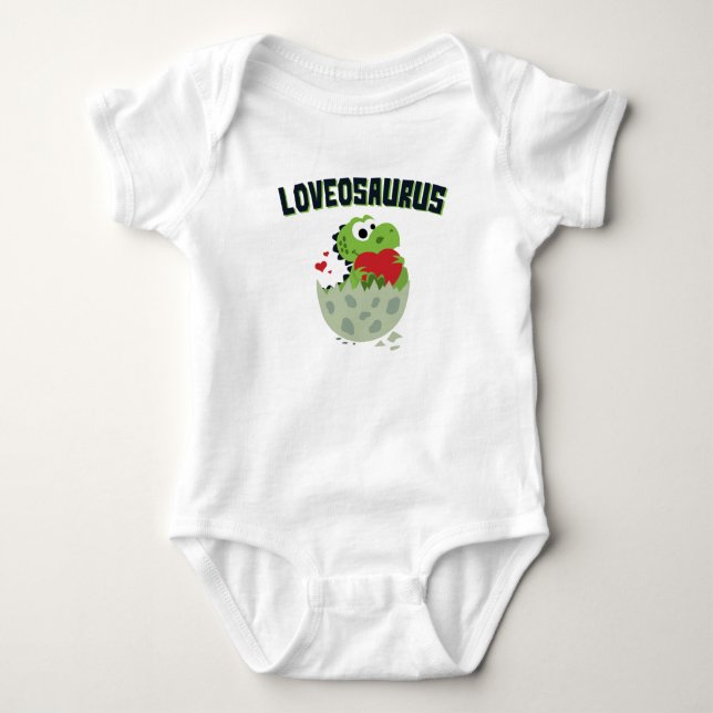 Body Loveosaurus Saint Valentin Dinosaur Dino Cute (Devant)