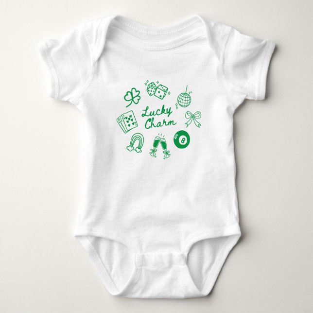 Body Lucky Charm Jour de la Saint Patrick Lucky Clover (Devant)