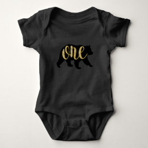 Body Lumberjack Woodland Bear 1er Birthday Shirts