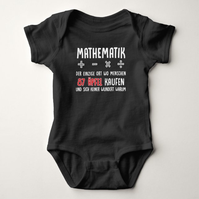 Body Lustiger Mathe Nerd Spruch Mathematik Schule (Devant)