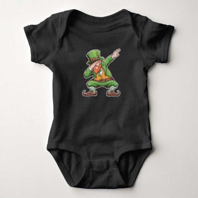 Body Lutin vert faisant le Dab Dab pour la Saint-Patric (Devant)
