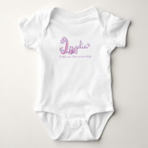 Body Lydia filles nom signification lettre L monogramme