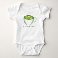 M est pour MATCHA Green Tea Latte Alphabet Letter