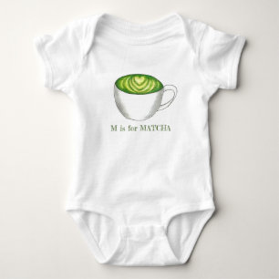 Body M est pour MATCHA Green Tea Latte Alphabet Letter
