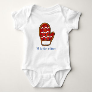Body M est pour Mitten Red Sugar Cookie Noël hiver