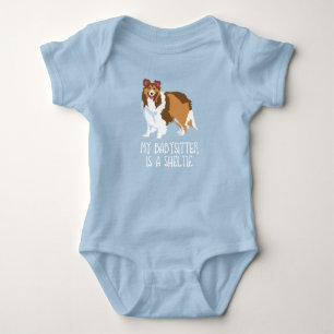 Body "Ma babysitter est chemise de combinaison de béb
