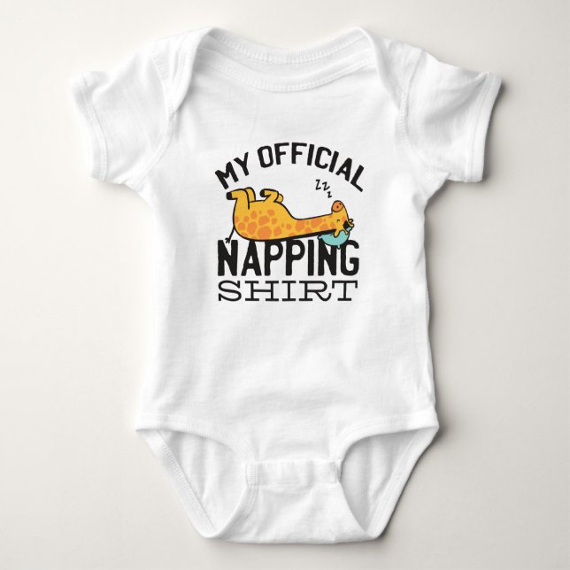 Body Ma chemise de sieste officielle - Giraffe endormie (Devant)
