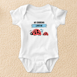 Body Ma grand-mère m'aime coccinelles bleues