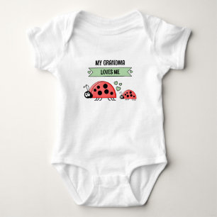 Body Ma grand-mère m'aime coccinelles vertes